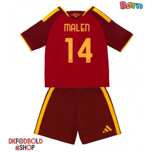 AS Roma Donyell Malen #14 Hjemmebanesæt Børn 2026-27 Kort ærmer (+ korte bukser)
